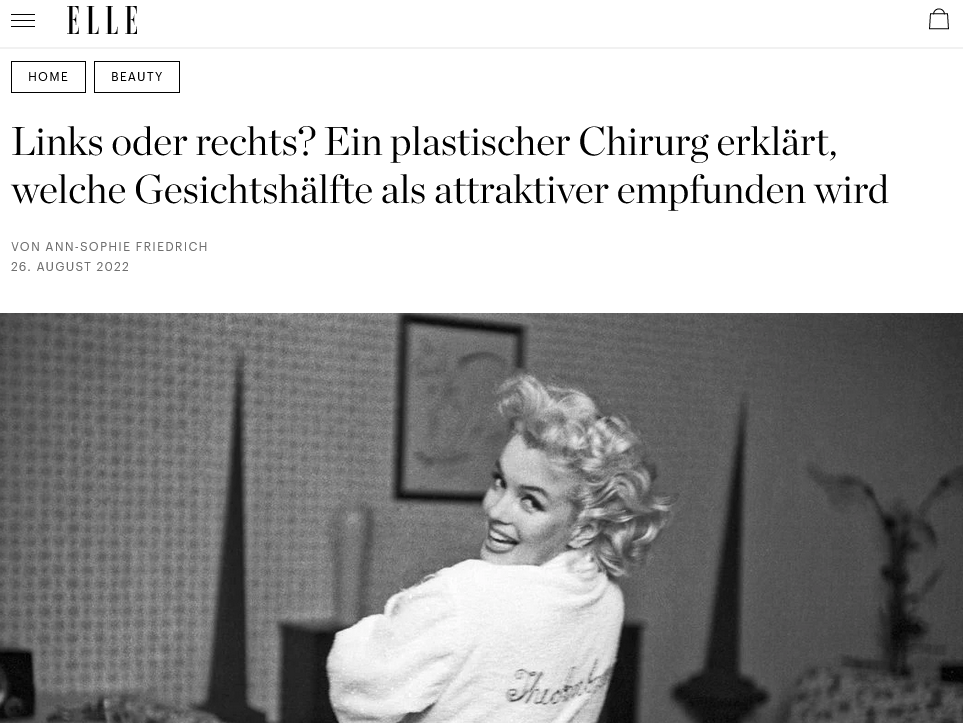 ELLE Artikel bei Dr. Finckenstein