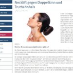 Necklift gegen Doppelkinn und Truthahnhals